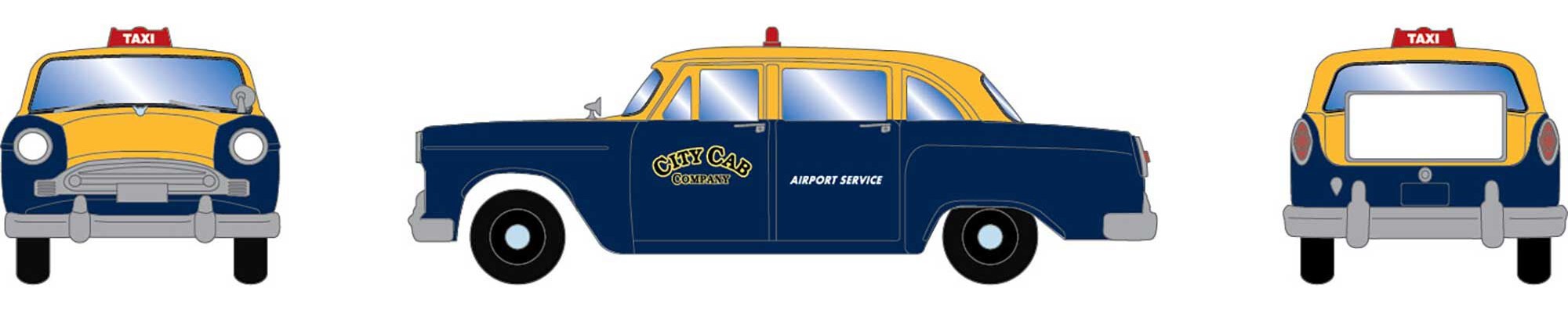 Athearn HO ATH74120 1950s Taxi - City Cab Company