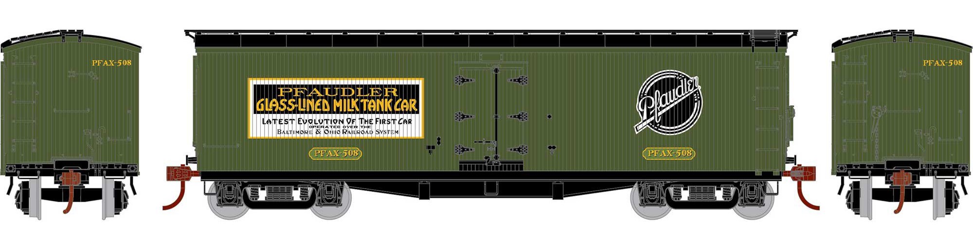 Athearn HO ATH84712 40' Pfaudler Milk Car Pfaudler PFAX #508