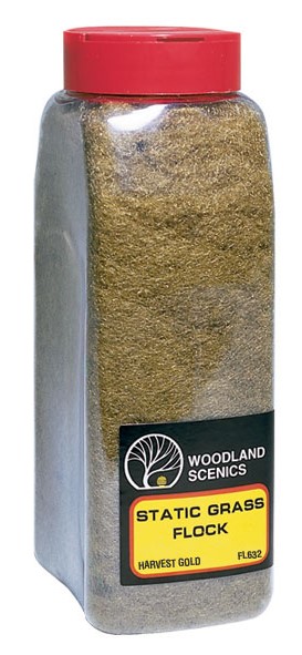 Woodland Scenics FL632 Static Grass Flock Shaker - Harvest Gold 