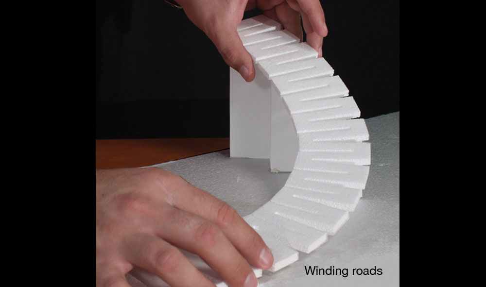 Woodland Scenics C1181 Road Riser - 4 per package
