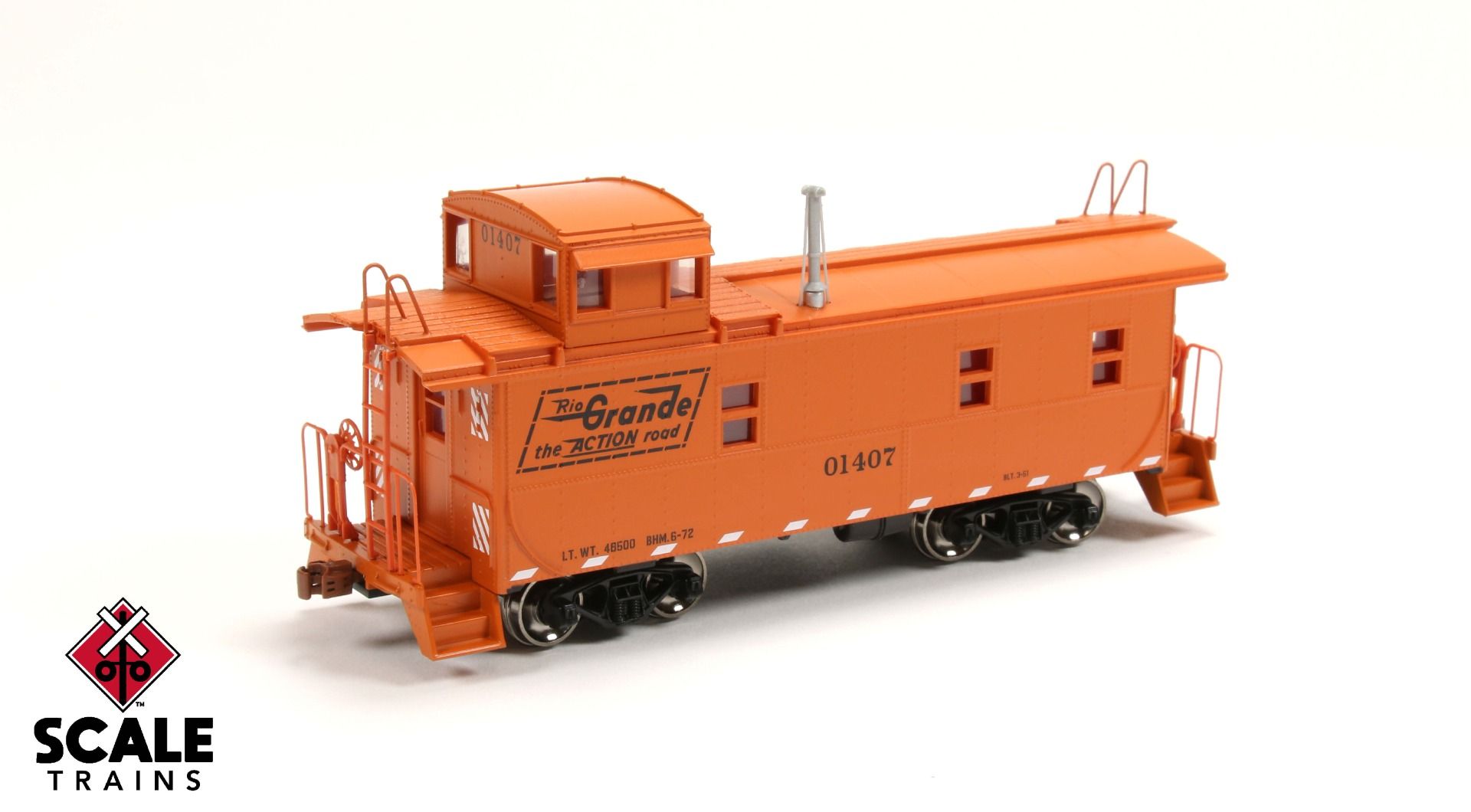 ScaleTrains Kit Classics HO SXT1280 Steel Cupola Caboose Rio Grande 'The Action Road' #1440