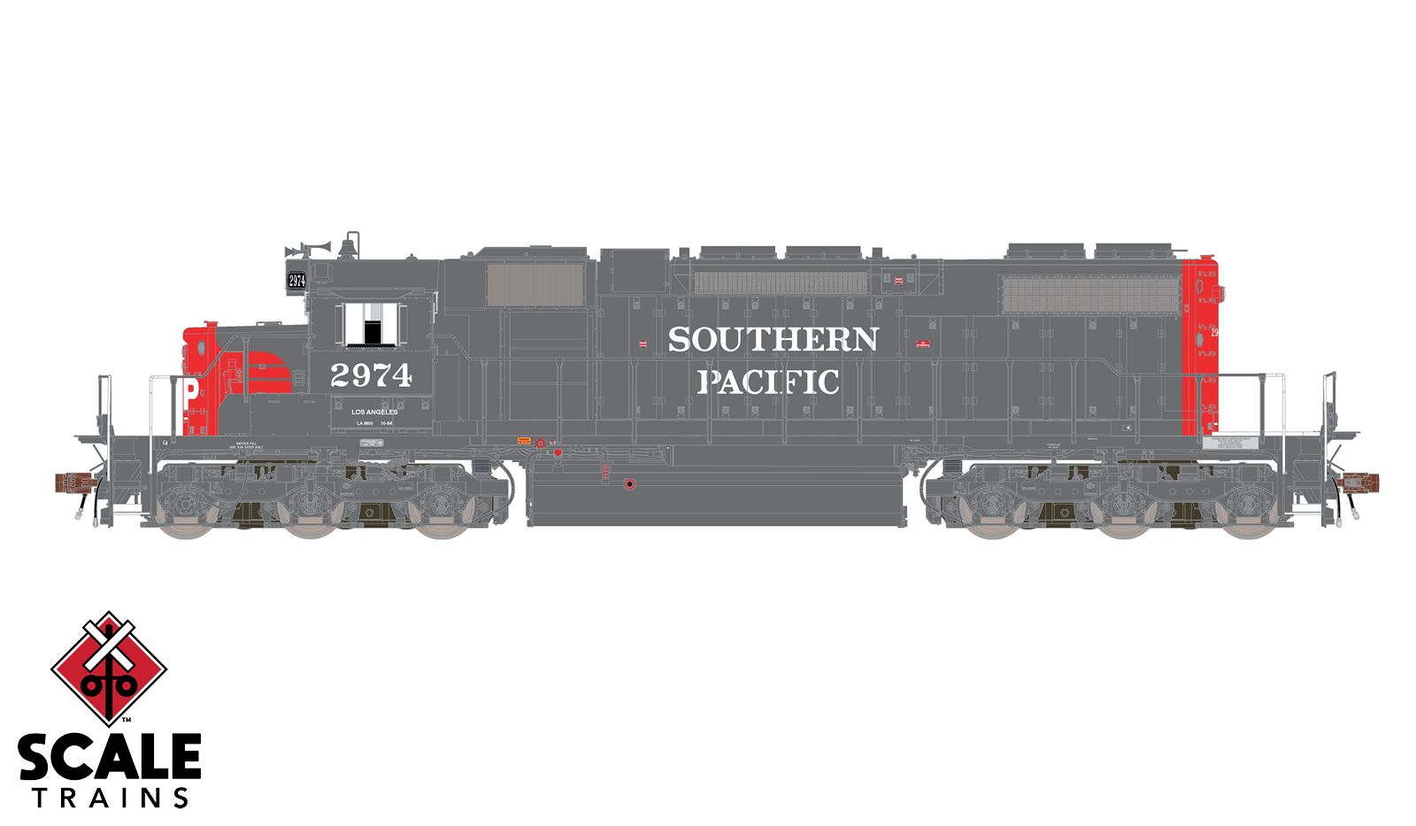 ScaleTrains Rivet Counter HO SXT33153 DCC/ESU Loksound 5 Equipped EMD SD38-2 Southern Pacific SP #2974