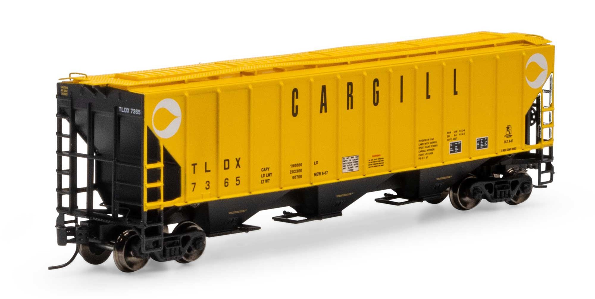 Athearn N ATH27402 PS 4427 Covered Hopper Cargill TLDX #7365