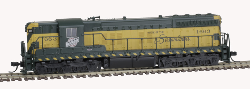 Atlas Master N 40005302 Silver Series EMD SD-7 Locomotive DCC Ready Chicago & North Western 'Streamliners' slogan CNW #1663