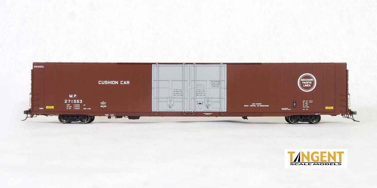 Tangent Scale Models HO 25031-02 Greenville 86' Double Plug Door Box Car 'Original 1968' Missouri Pacific ‘Buzzsaw’ MP #271541