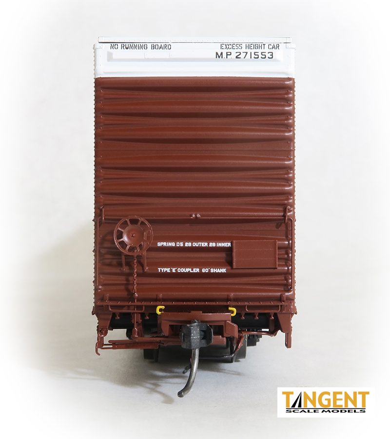 Tangent Scale Models HO 25031-02 Greenville 86' Double Plug Door Box Car 'Original 1968' Missouri Pacific ‘Buzzsaw’ MP #271541