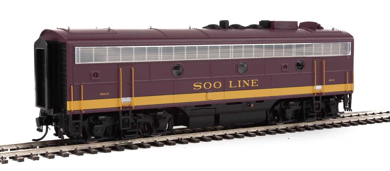 Walthers Proto 920-49521 EMD FP7A/F7B Locomotive Set DCC Ready Soo Line 'Maroon Dulux Gold Black' SOO #2501A/C