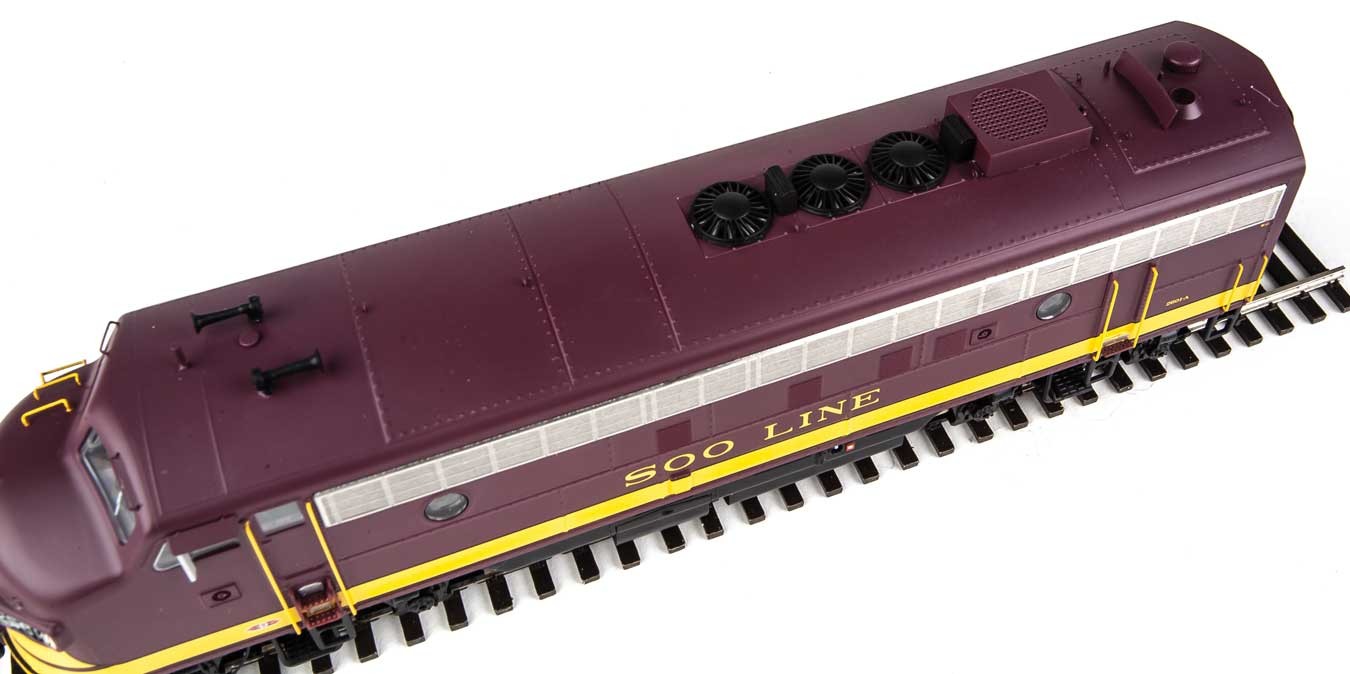 Walthers Proto 920-42520 EMD FP7A/F7B Locomotive Set DCC/ESU Loksound 5 Soo Line 'Maroon Dulux Gold Black' SOO #501A/C