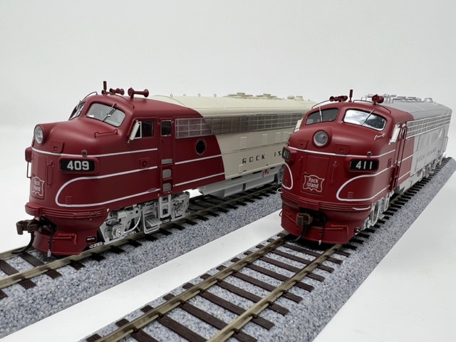 Athearn Genesis HO ATHG19312 DCC Ready FP7A/FP7A Rock Island RI #409/#411