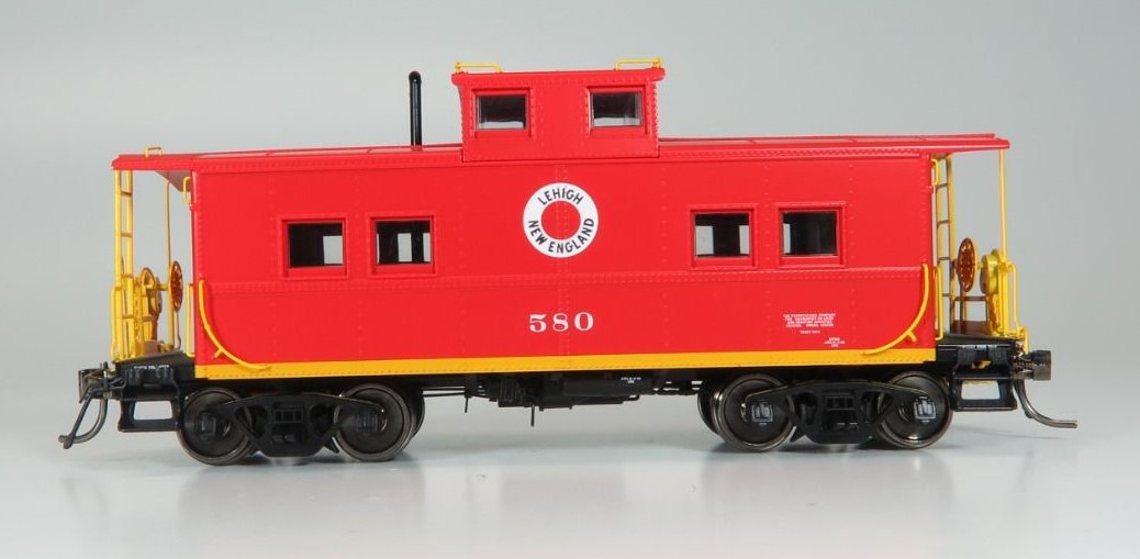 Rapido Trains Inc HO 144007 Northeastern-style Steel Caboose Lehigh & New England 'Red Scheme' LNE #580