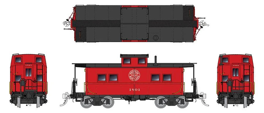 Rapido Trains Inc HO 144024 Northeastern-style Steel Caboose Western Maryland 'As Delivered Scheme' WM #1890