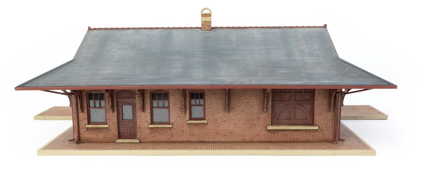 Walthers Cornerstone HO 933-3553 Pennsylvania System Brick Combination Station - Kit