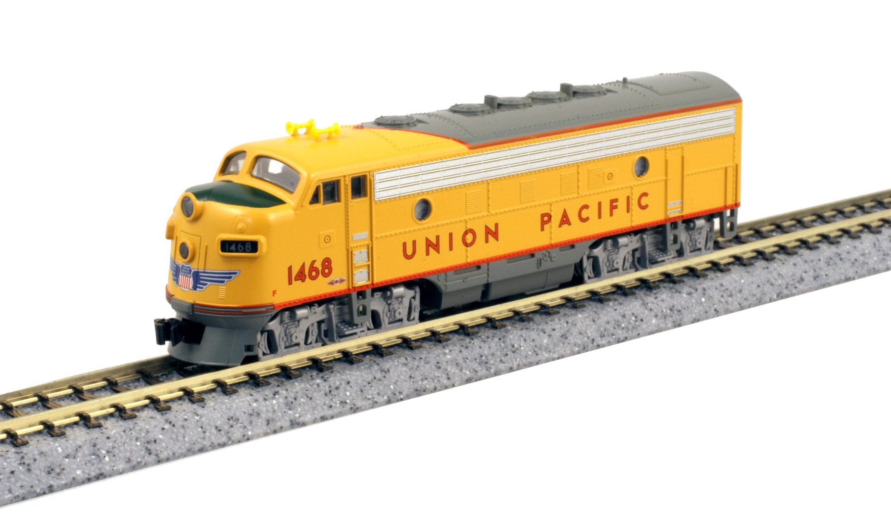 Kato N 106-0426-LS-DMW with DCC/ESU LokSound V5 EMD F7A/B Set Union Pacific UP #1468 & #1468B