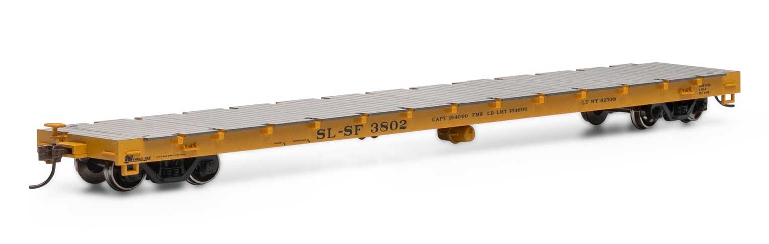 Athearn RTR HO ATH92675 60' Flatcar Frisco SL-SF #3802