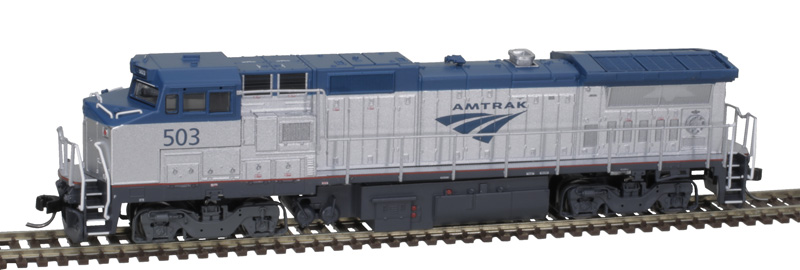Atlas Master N 40005148 Silver Series GE DASH 8-32BHW Locomotive with Pilot Mounted Ditch Lights DCC Ready Amtrak 'Phase V' #509