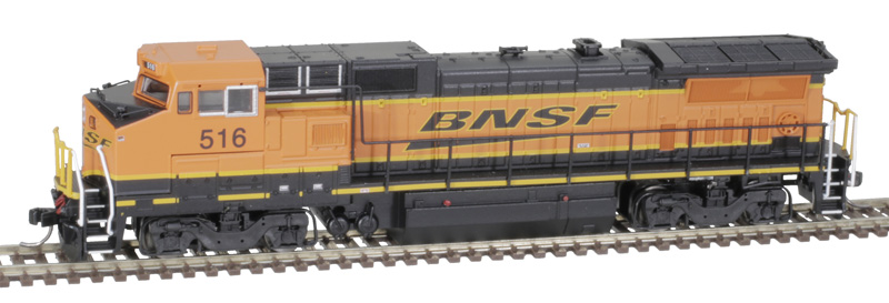 Atlas Master N 40005152 Silver Series GE DASH 8-40BW Locomotive with Pilot Mounted Ditch Lights DCC Ready BNSF 'late swoosh-Wedge Logo' BNSF #516