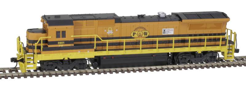 Atlas Master N 40005173 Gold Series GE Dash 8-40B Locomotive with Deck Mounted Ditchlights DCC/ESU Loksound Equipped Providence Worcester PW #3909