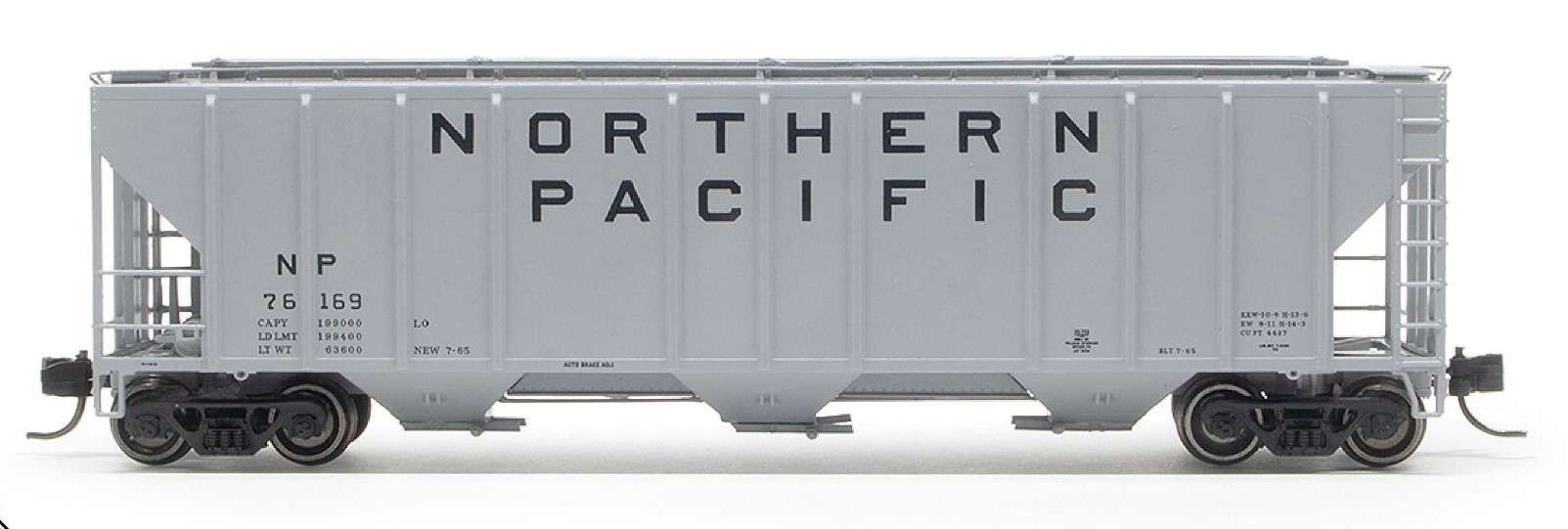ExactRail N 53017-3 Pullman-Standard 4427 Covered Hopper Northern Pacific '1965 As Delivered - Billboard' NP #76147