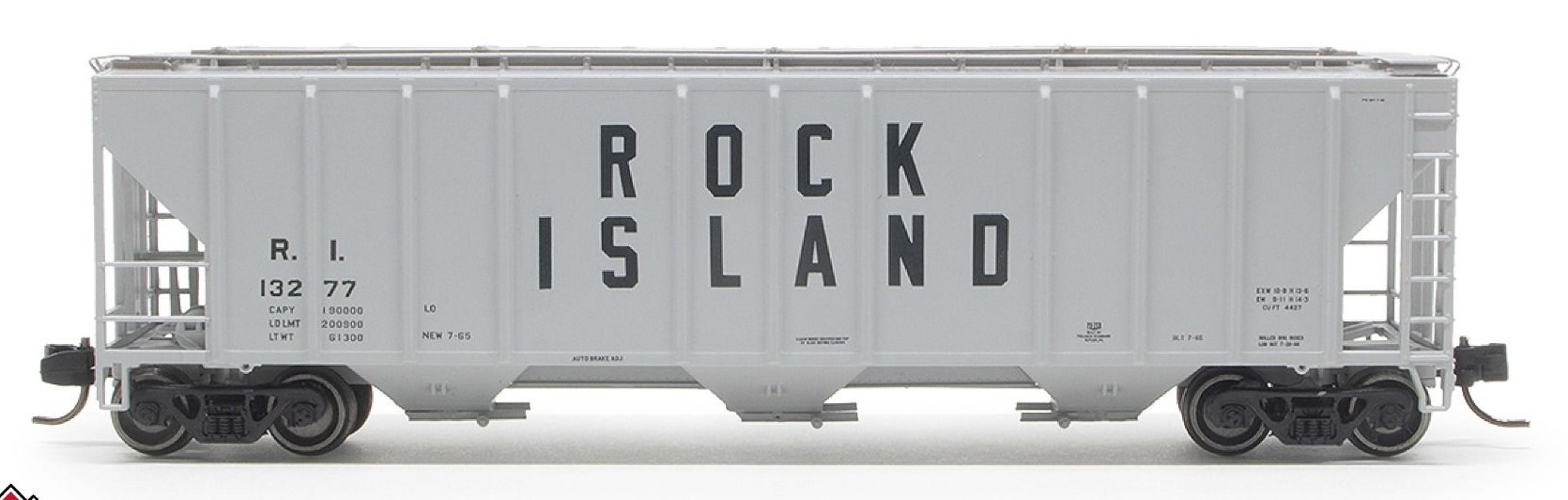 ExactRail N 53018-3 Pullman-Standard 4427 Covered Hopper Rock Island '1965 As Delivered - Billboard' RI #13246