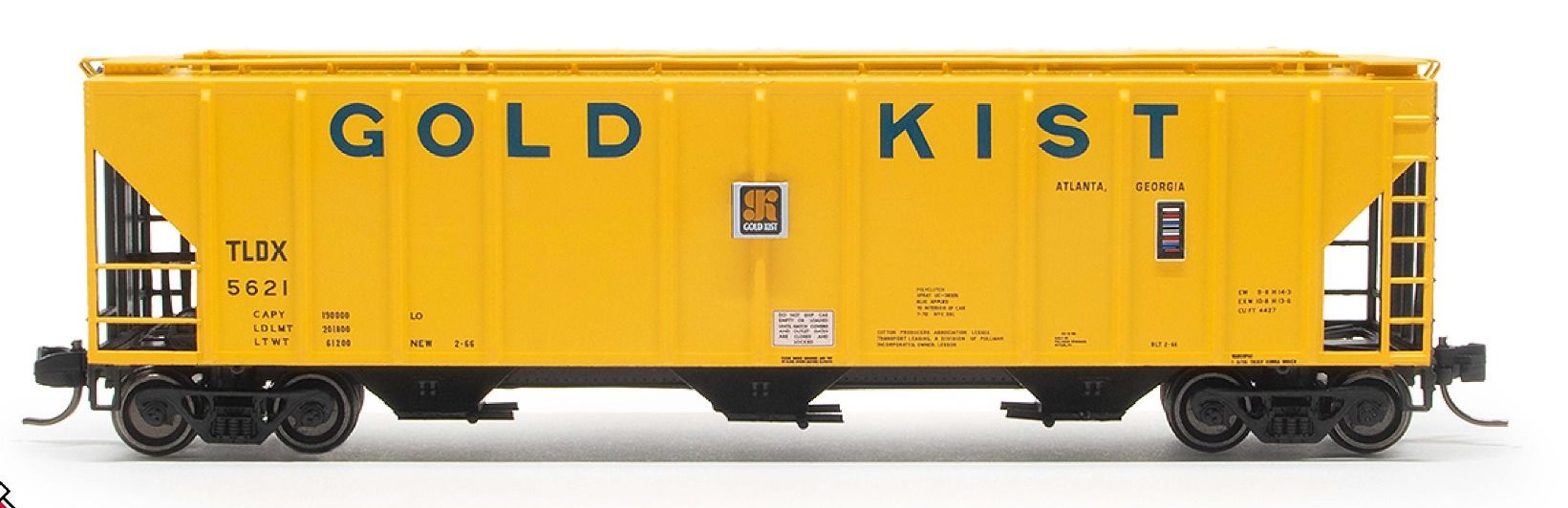 ExactRail N 53023-2 Pullman-Standard 4427 Covered Hopper Gold Kist '1970 Repaint' TLDX #5621