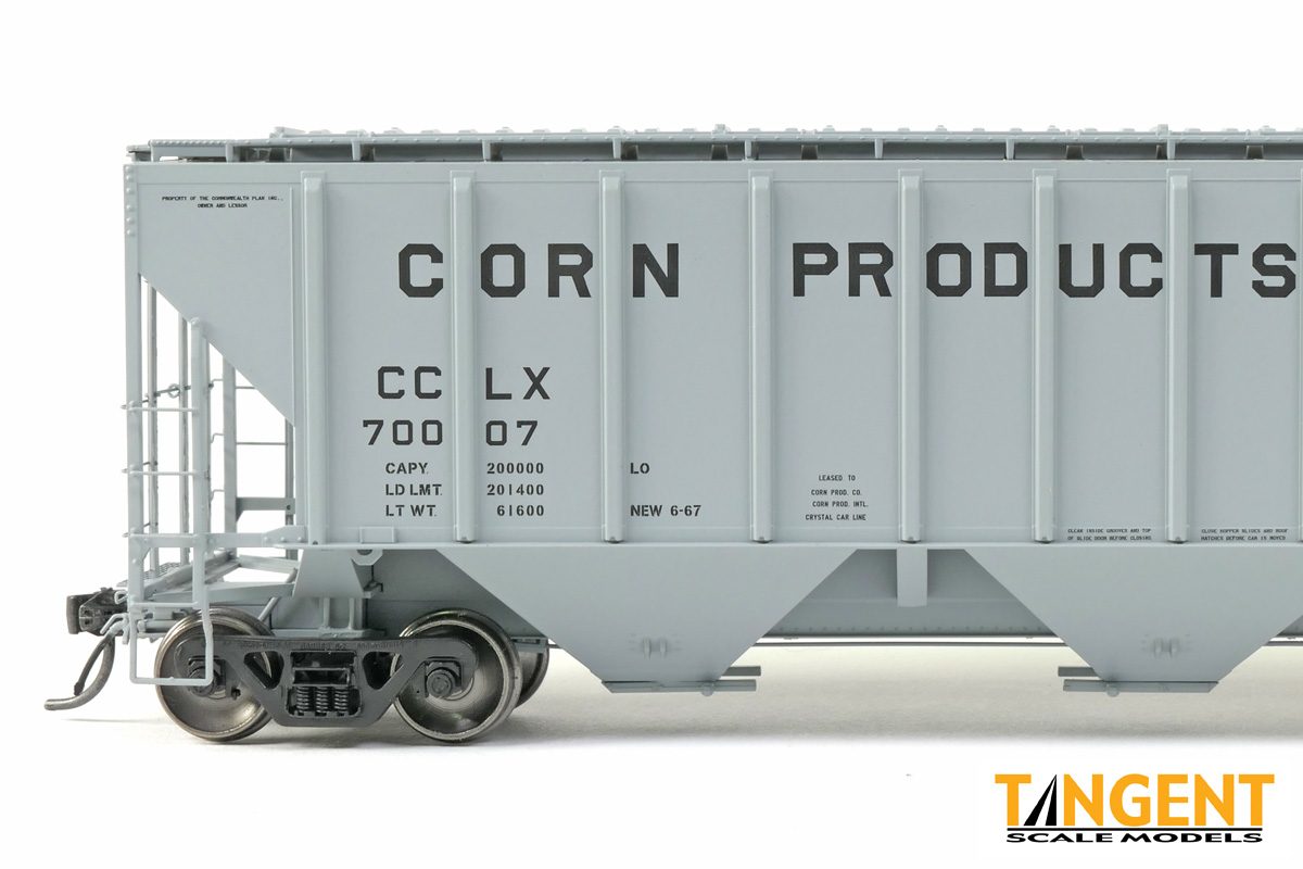 Tangent Scale Models HO 21032-01 Pullman-Standard PS-2 4427 High Side Covered Hopper Corn Products 'Delivery 1967' CCLX #70002