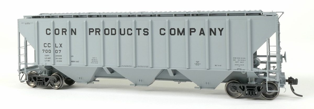 Tangent Scale Models HO 21032-02 Pullman-Standard PS-2 4427 High Side Covered Hopper Corn Products 'Delivery 1967' CCLX #70004