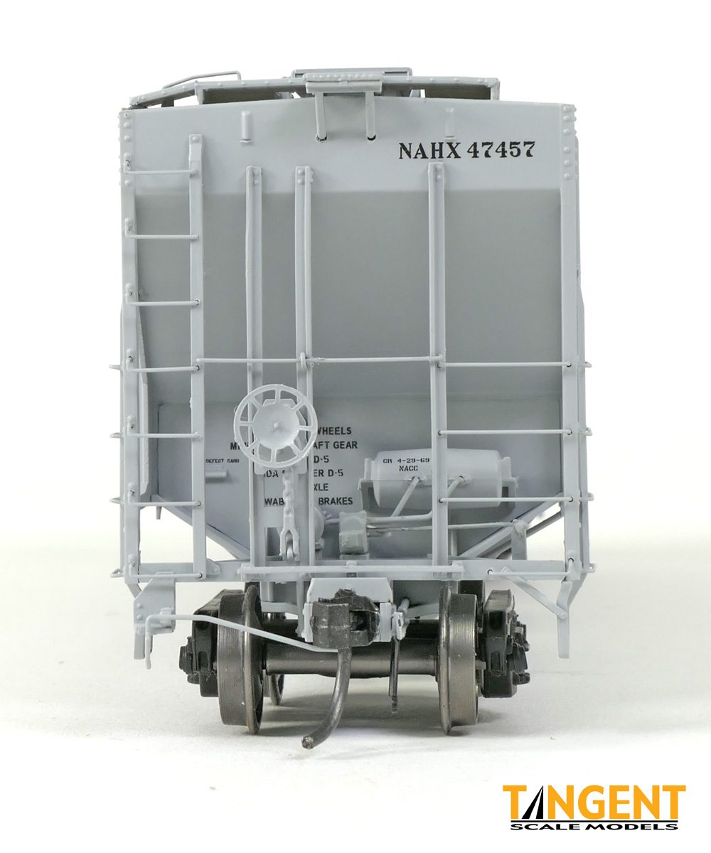 Tangent Scale Models HO 21033-02 Pullman-Standard PS-2 4427 High Side Covered Hopper NAHX 'Morton Salt 6-1969' NAHX #47459