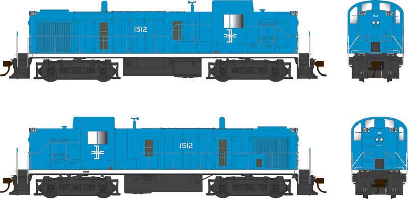 Bowser Executive Line HO 25189 DCC Ready Alco RS3 Phase 3 Locomotive Boston & Maine 'Blue Scheme' B&M #1512