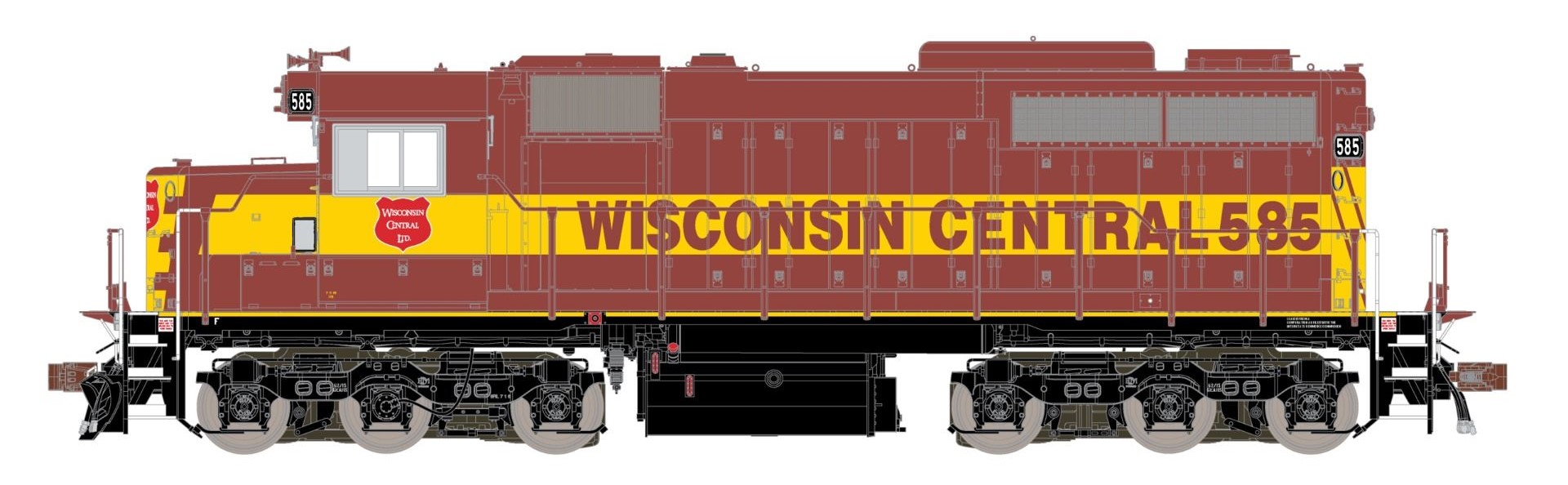 ScaleTrains Museum Quality HO SXT70079 DCC/ESU LokSound V5 Equipped EMD SDL39 Locomotive Wisconsin Central WC #589