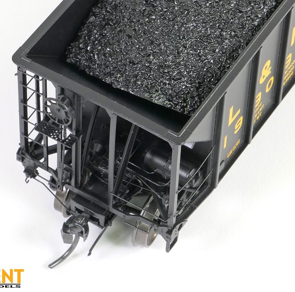 Tangent Scale Models HO 32011-07 Bethlehem Steel 3350CuFt Quad Coal Hopper Louisville & Nashville 'Delivery Black 1978' L&N #198868