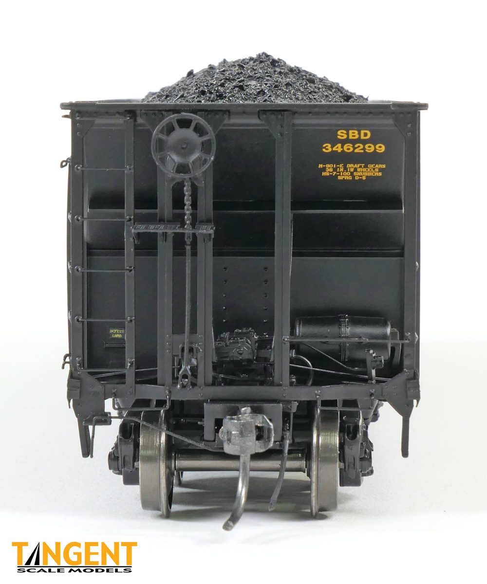 Tangent Scale Models HO 32012-04 Bethlehem Steel 3350CuFt Quad Coal Hopper Seaboard System/CSXT 'Black Repaint 1987+' SBD #345911