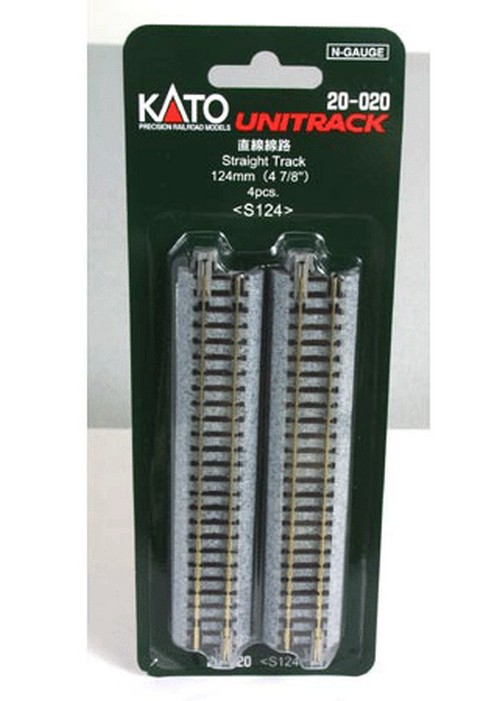 Kato N 20-000 Unitrack Straight Track 248mm 9-3/4" - 4 pieces