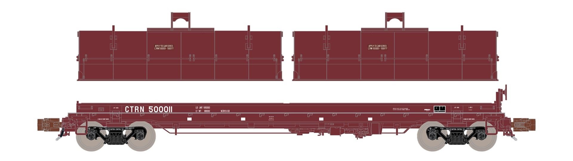 ScaleTrains Rivet Counter N SXT38643 Thrall 48' 2-Hood Coil Steel Car CTRN #500011