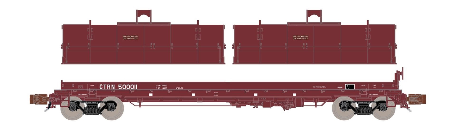 ScaleTrains Rivet Counter N SXT38647 Thrall 48' 2-Hood Coil Steel Car CTRN #500109