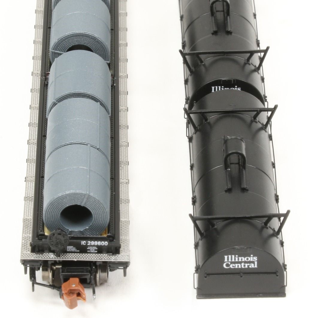 ScaleTrains Rivet Counter N SXT38650 Thrall 48' 2-Hood Coil Steel Car Illinois Central IC #299604
