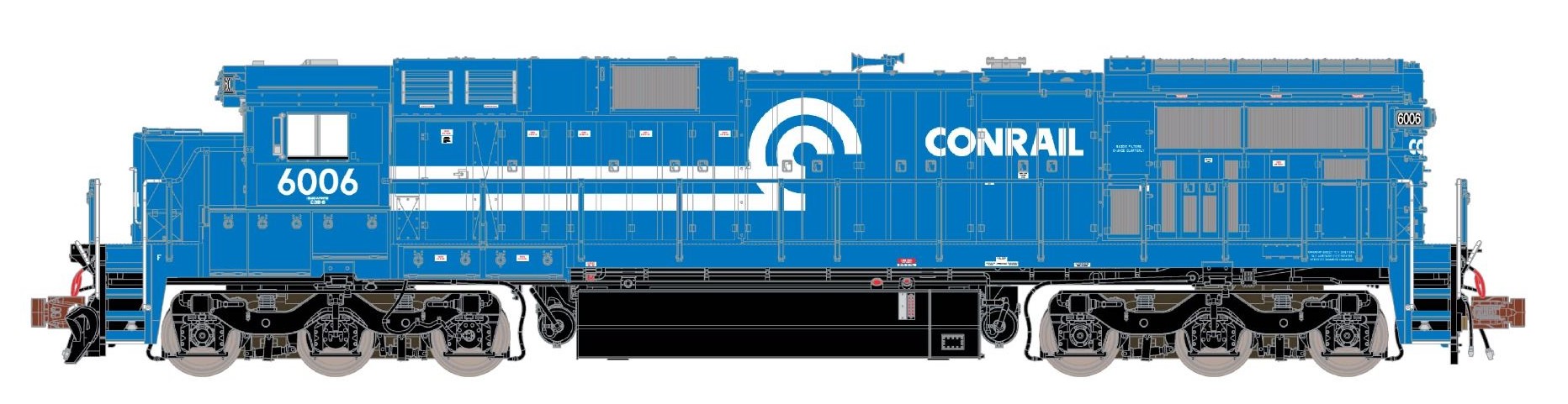 ScaleTrains Rivet Counter N SXT39176 DCC Ready GE C39-8 Locomotive Phase III Conrail '1990s Era' CR #6006