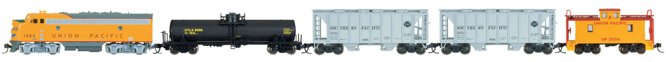 Kato N 106-6272 DCC Ready Diesel Freight Train-Only Set - Union Pacific
