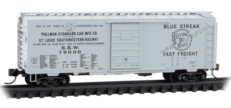 Micro Trains Line N 020 00 327 Pullman Standard 40’ Boxcar St. Louis Southwestern SSW #75000