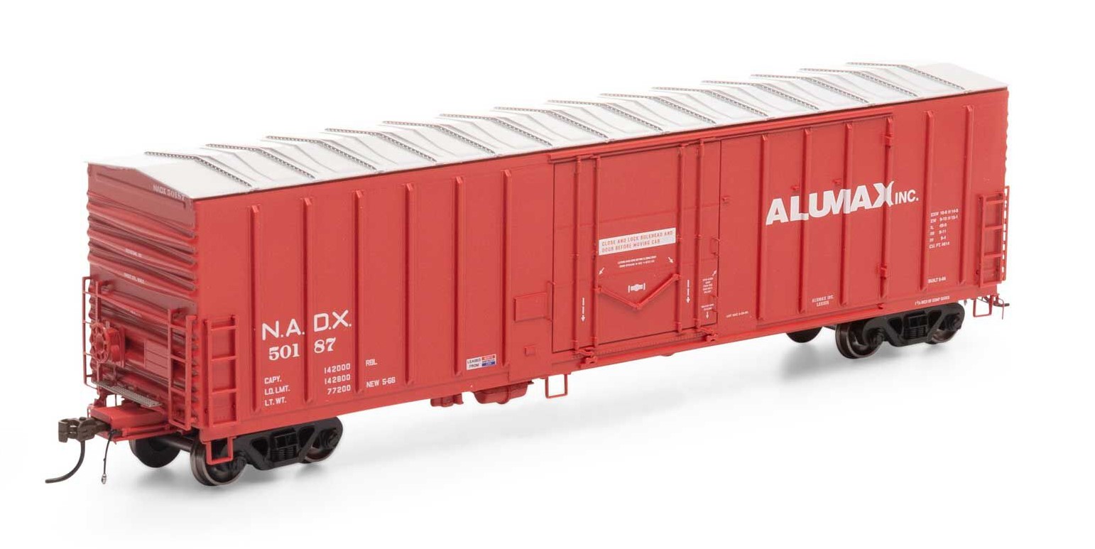 Athearn HO ATH18439 50' NACC Boxcar Alumax NADX #50187