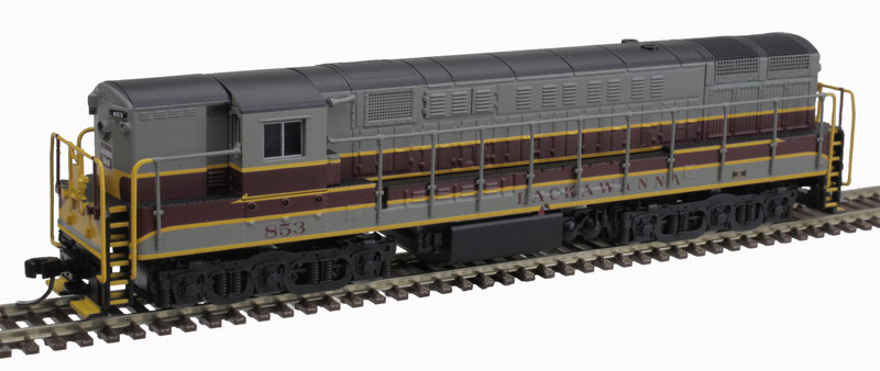 Atlas Master N 40005406 Gold Series DCC/ESU Loksound Equipped FM H-24-66 Trainmaster Phase 1A Locomotive Delaware, Lackawanna & Western #855