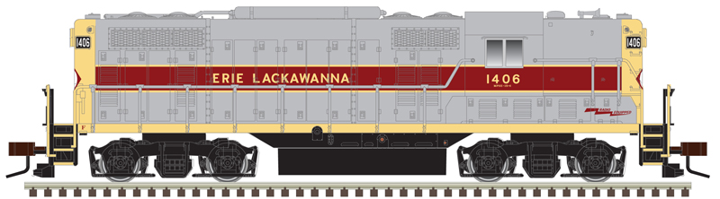 Atlas Master N 40005349 Silver Series DCC Ready EMD GP7 Phase 2 Locomotive w/ 'Torpedo Tubes' Erie Lackawanna #1407
