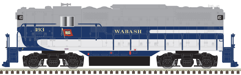 Atlas Master N 40005354 Silver Series DCC Ready EMD GP9 Locomotive w/ 'Torpedo Tubes' Wabash #493