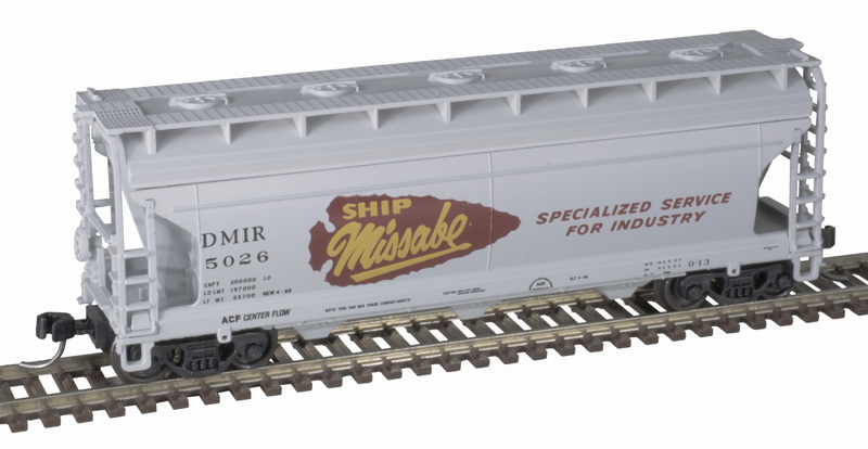 Atlas Trainman N 50006116 ACF 3560 Center-Flow Covered Hopper Duluth Missabe & Iron Range DMIR #5019