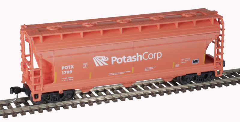 Atlas Trainman N 50006120 ACF 3560 Center-Flow Covered Hopper Potash Corp POTX #1624