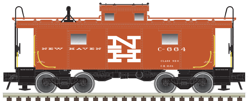 Atlas Master HO 20007010 NE-6 Caboose New Haven 'Alpert Scheme' NH #667