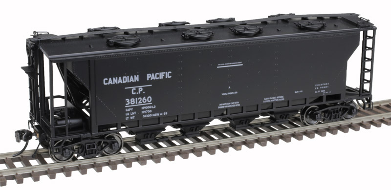 Atlas Master HO 20007165 Slab-Side Covered Hopper Canadian Pacific CP #381116