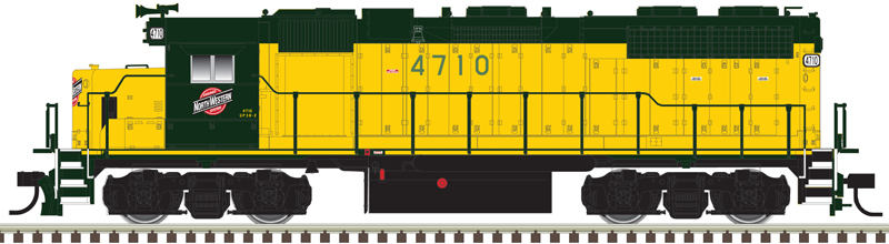 Atlas Master Silver Series HO 10004055 DCC Ready EMD GP38 Diesel Locomotive Chicago & North Western CNW #4705