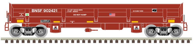 Atlas Master N 50006048 Difco Side-Dump Car BNSF #902421