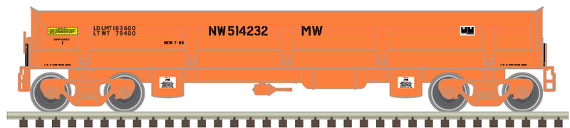 Atlas Master N 50006056 Difco Side-Dump Car Norfolk and Western NW #514232