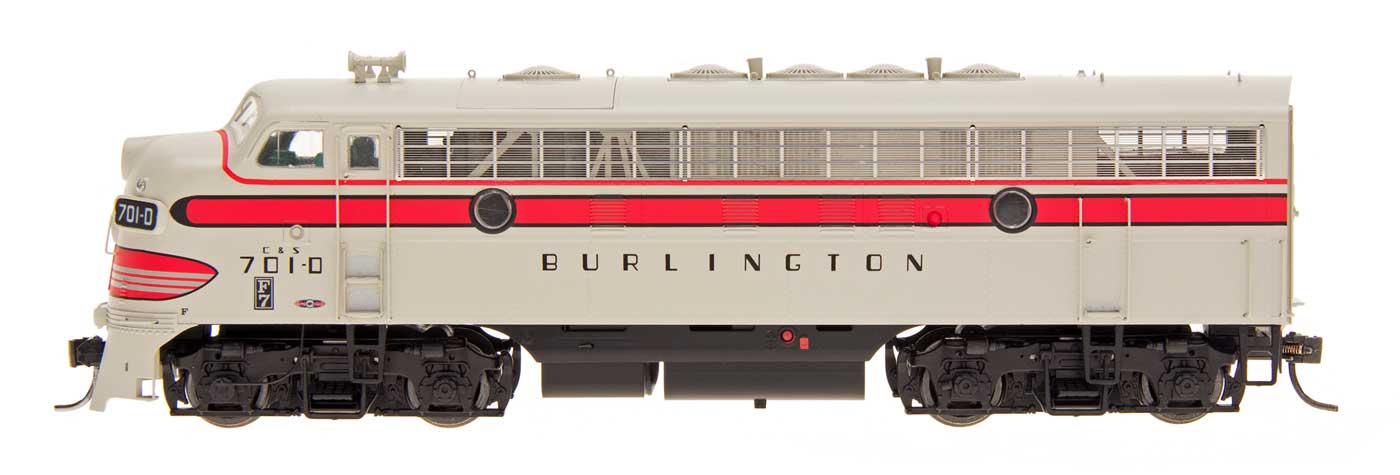 Intermountain N 69207S-06 DCC/ESU LokSound 5 Equipped EMD F7A Locomotive Burlington CB&Q #168C
